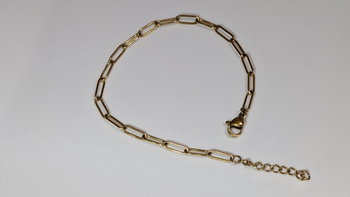 Stainless Steel Paperclip Bracelet - Unisex
