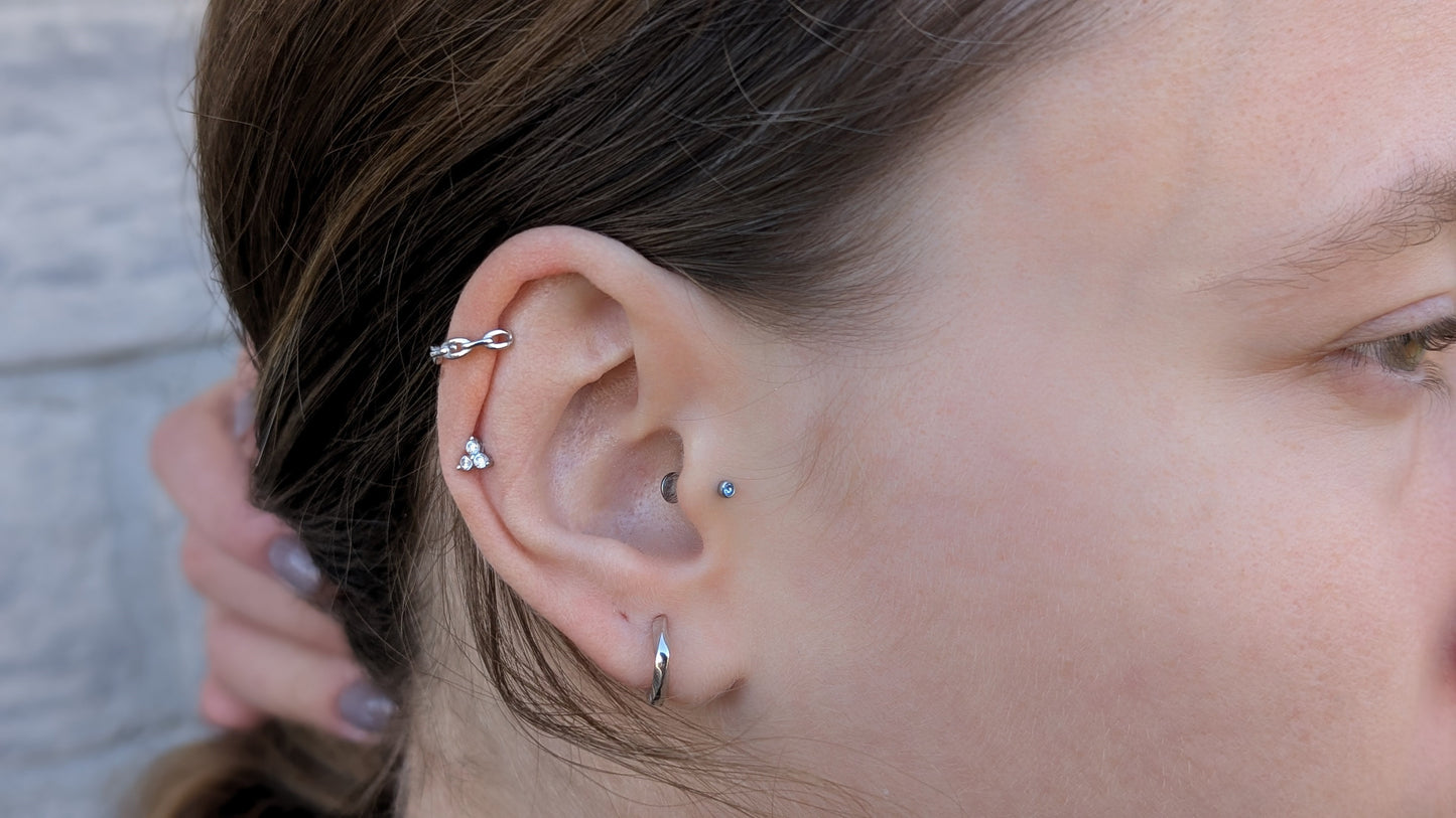 Genuine 925 Silver or 18K Gold Plated Non-Pierced Earrings