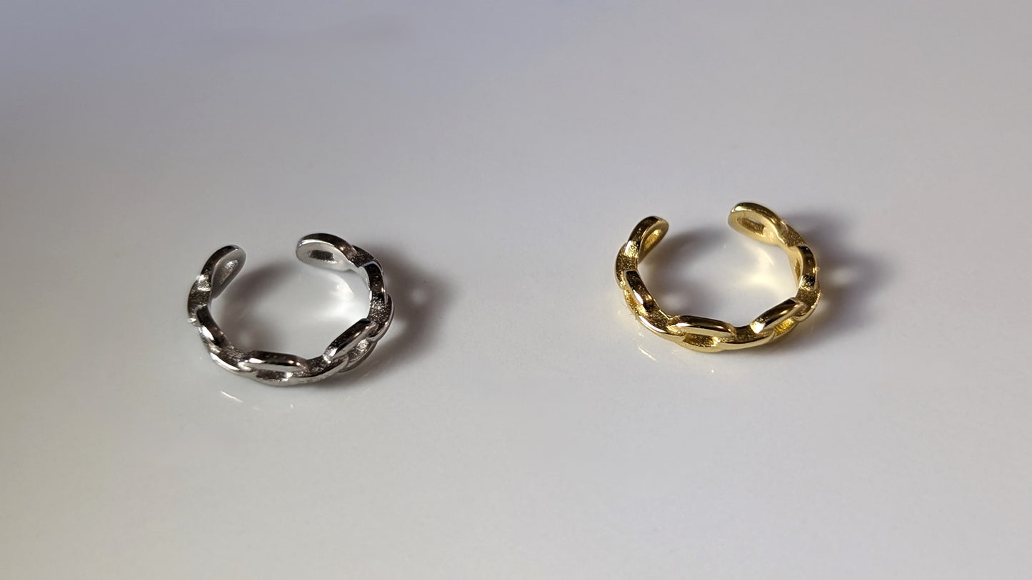 Genuine 925 Silver or 18K Gold Plated Non-Pierced Earrings