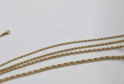 Collier torsadé unisexe en acier inoxydableplaqué Or 18K