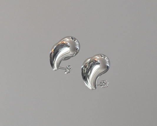 Boucles d'oreilles goutes d'eau couleur Argent