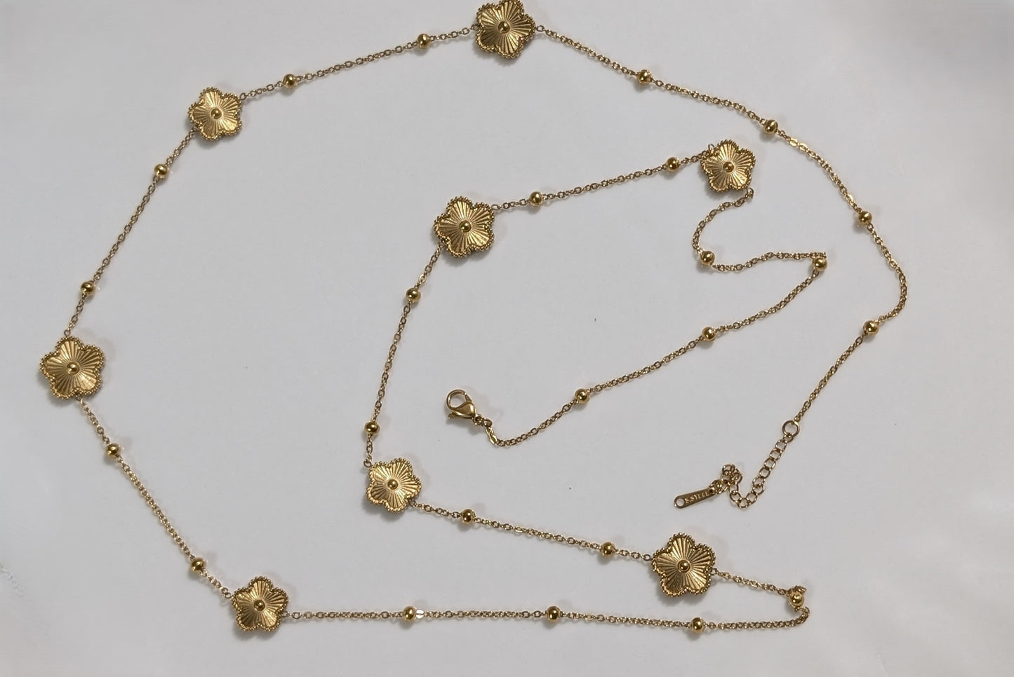 Collier multi-trèfles plaqué Or 18K