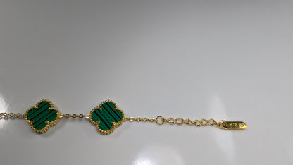 Collection de Bracelets Élégants à Breloques Trèfle – Finition Plaqué Or 24K